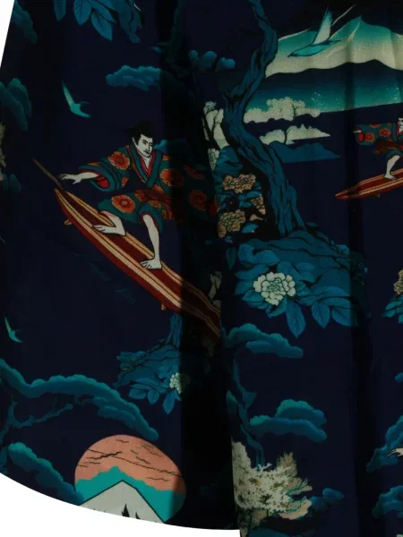 Риза Mauna Kea с принт синьо