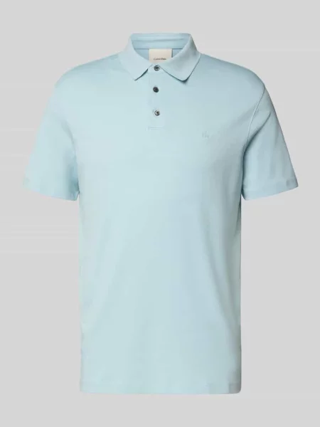 Koszulka polo o kroju relaxed fit z wyhaftowanym logo model ‘SUPIMA’ Ck Calvin Klein