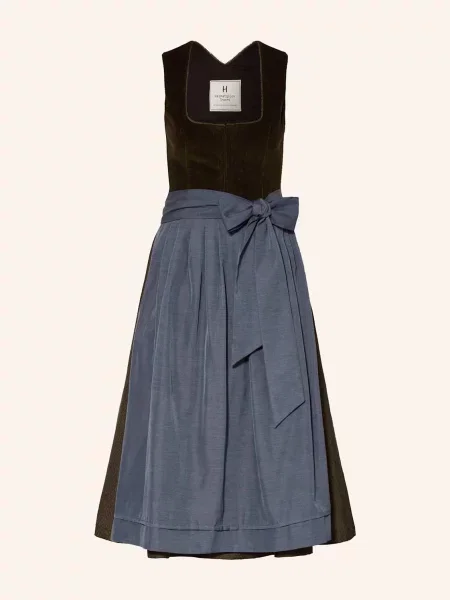 Heimatglück Tracht Sukienka Bawarska Ava gruen khaki