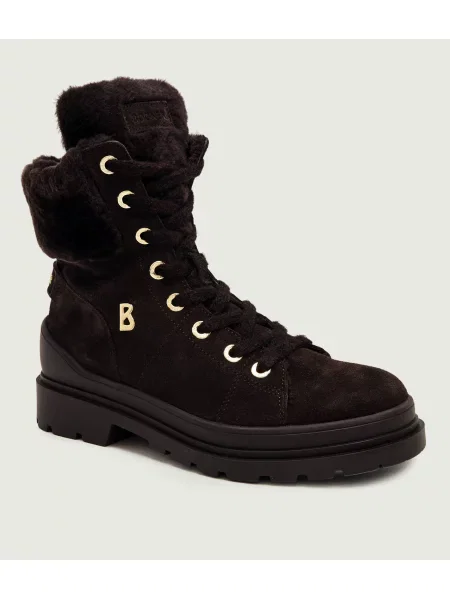 Bogner Botine St.Moritz S 23 C | piele întoarsă zamsz | cu adaos de lână maro