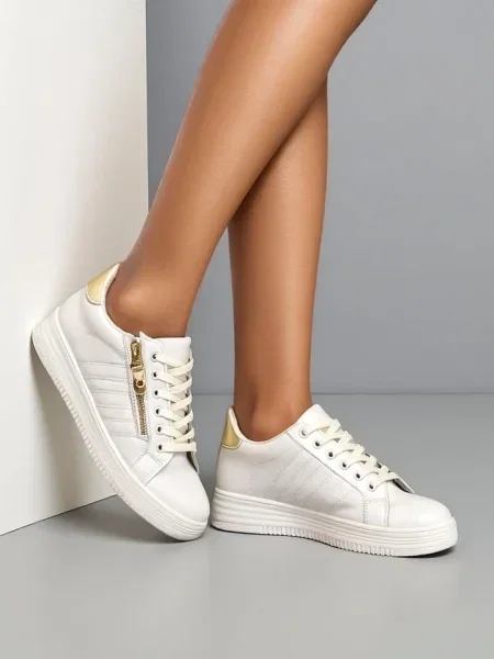 Sneakerși Resti alb