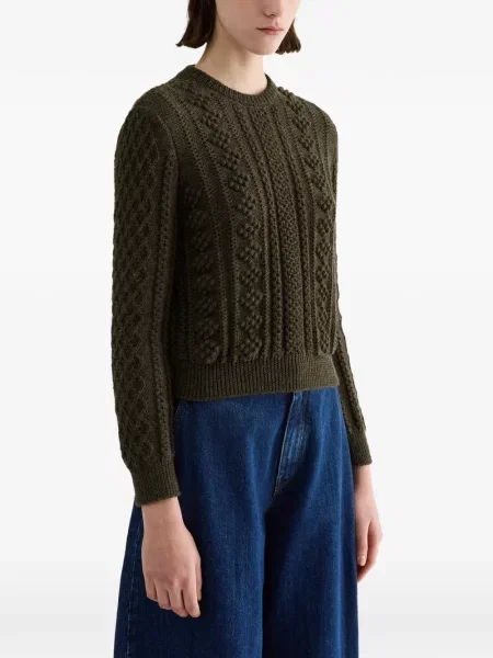 Lung pulover Jil Sander verde
