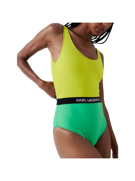 Wielobarwność strój kąpielowy Karl Lagerfeld zielony