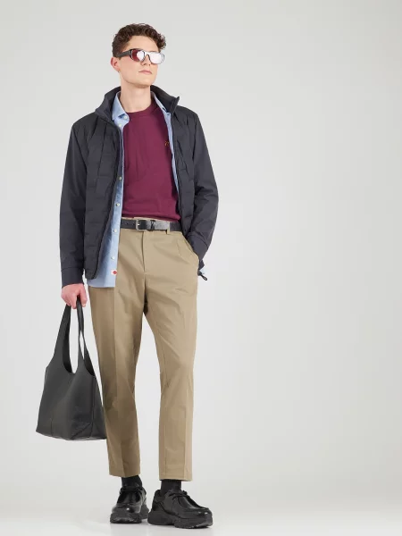 NOWADAYS Tricou galben / bordeaux roșu