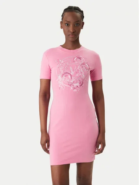 Versace Jeans Couture Φόρεμα καθημερινό ροζ