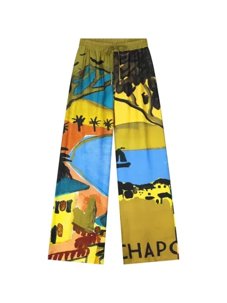 Pantaloni Fabienne Chapot cu imagine galben