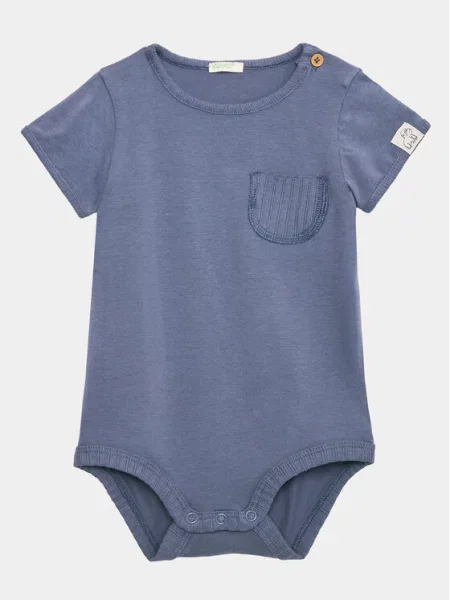 Dětské body United Colors Of Benetton modrý
