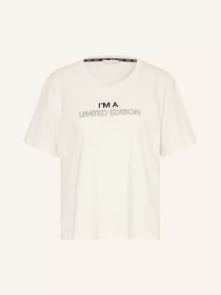 Liu Jo Koszulka Z Kamieniami Ozdobnymi weiss biała