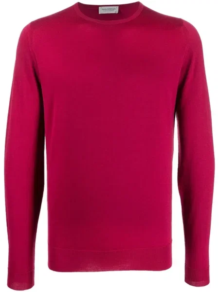 Pulover John Smedley tricotate roz
