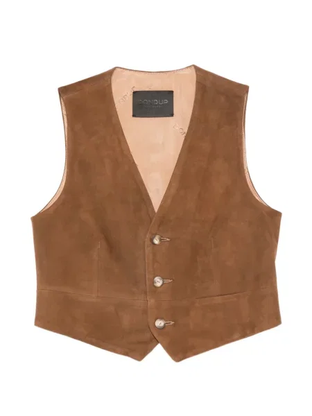 Vestă Dondup cu decolteu în V maro