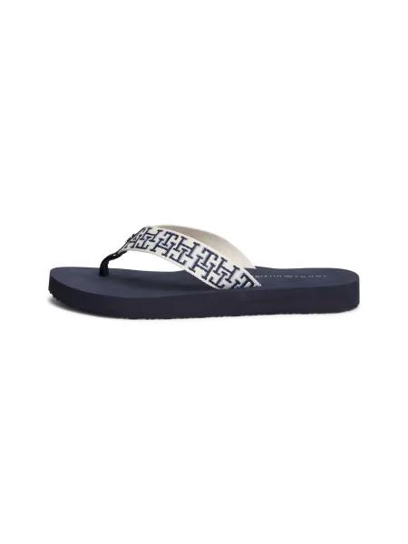 TOMMY HILFIGER Flip-flops bleumarin / deschis albastru