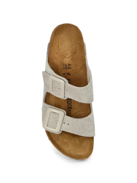 Велурени сандали Birkenstock с катарама