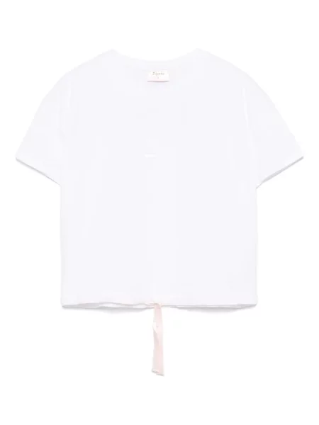 Tricou Repetto din satin alb