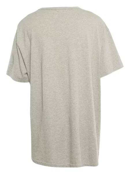 Копринена блуза Polo Ralph Lauren бродирана на райета розово