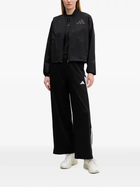 Tricou Adidas cu imagine plasă cu dungi negru