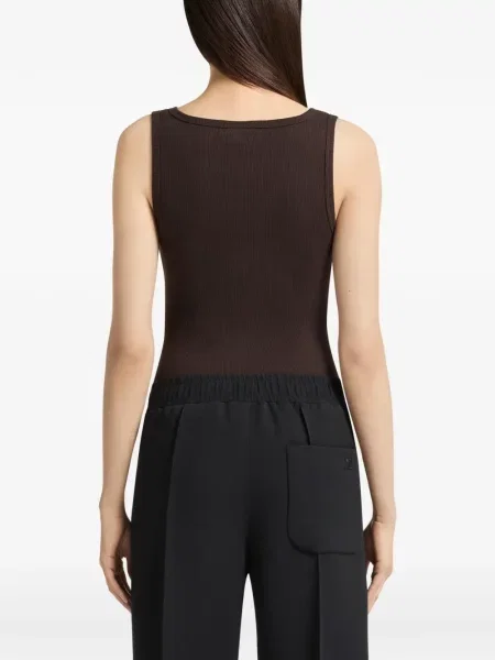 Top Courreges tricotate maro