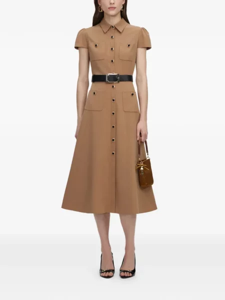 Cu centură rochie midi Self-portrait