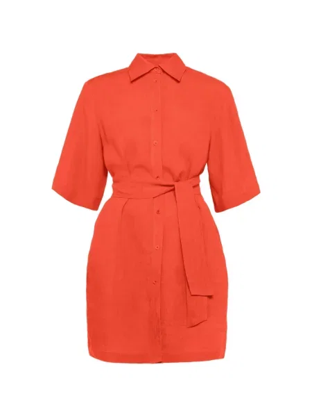 Rochie tip cămașă Eres de costum roșu