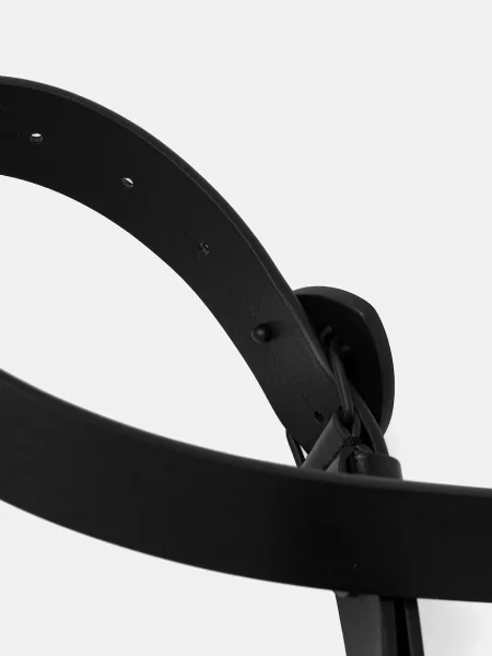 Ремінь Blauer з ремінцями чорний