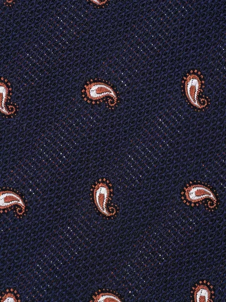 Cravată Zegna cu model paisley albastru
