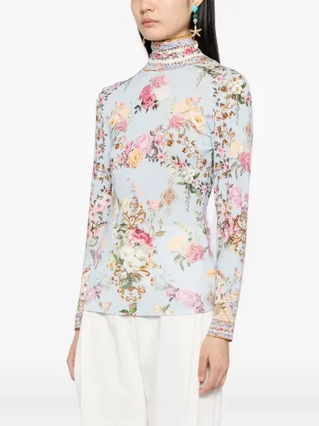 Top Camilla albastru