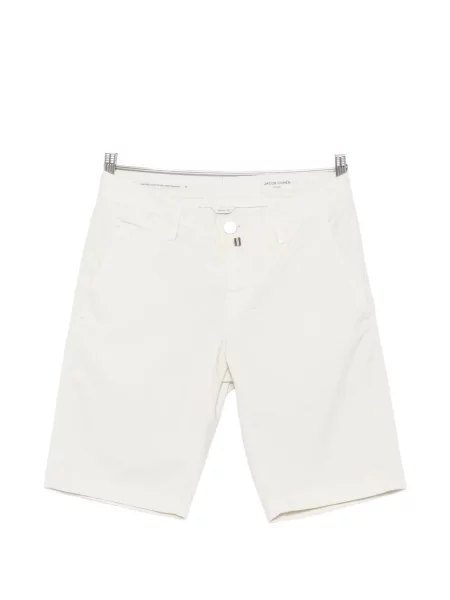 Pantaloni chino Jacob Cohën cu autograf alb