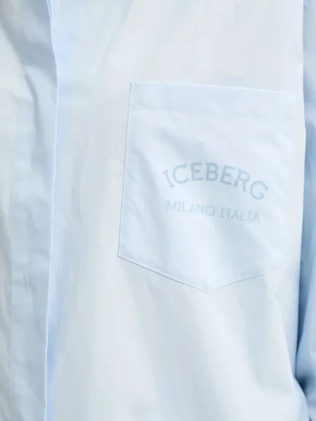 Cămașă Iceberg cu broderie albastru