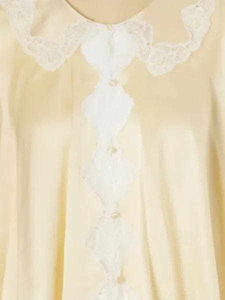 Top Chloé din satin galben