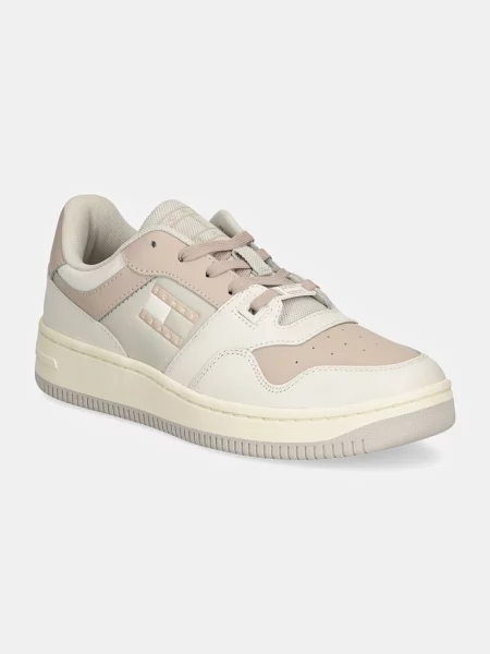 Sneakerși Tommy Jeans retro bej
