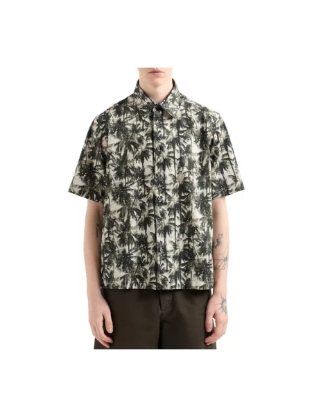 Cămașă Armani Exchange verde