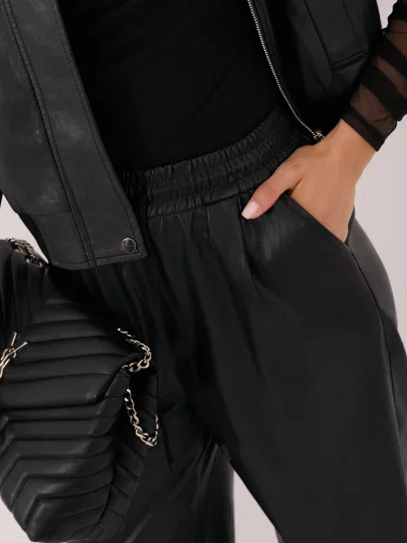 Hlače Italy Moda crna