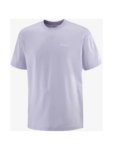 Koszulka Salomon Chest Logo Relaxed krótki rękaw lawendowy XS fioletowy