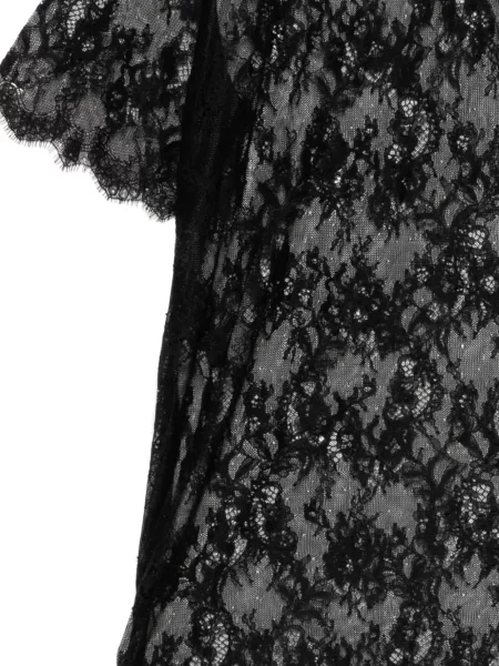 Tricou Jnby din dantelă negru