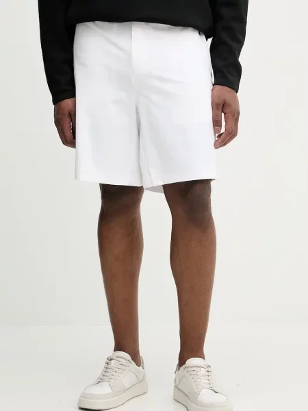 BOSS Green pantaloni scurți BOSS X PORSCHE alb