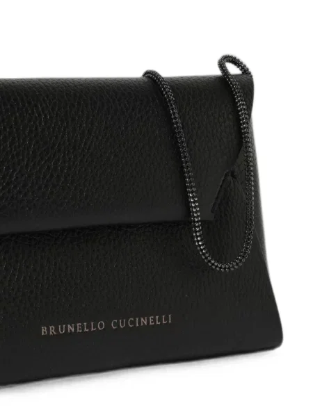 Geantă Brunello Cucinelli din piele negru