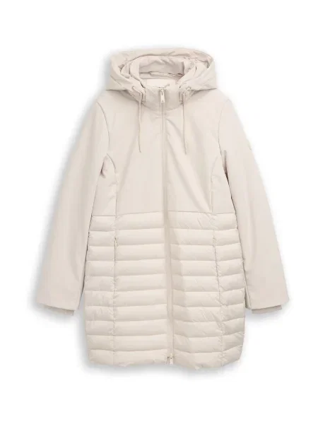 TOM TAILOR Palton de primăvară-toamnă alb