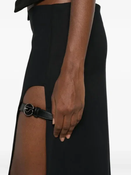 Rochie mini Coperni cu cataramă de costum negru