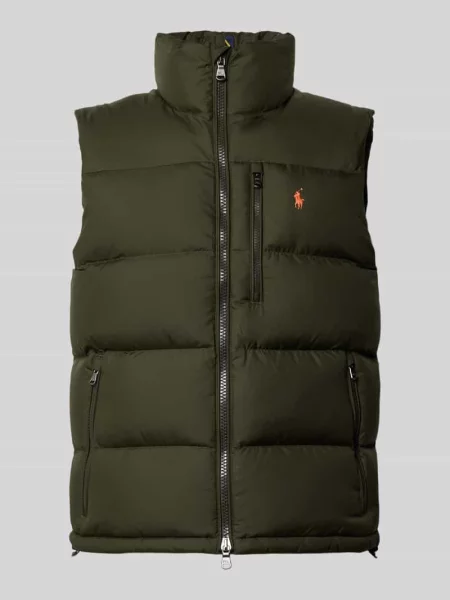 Kamizelka Polo Ralph Lauren z logo oliwkowa