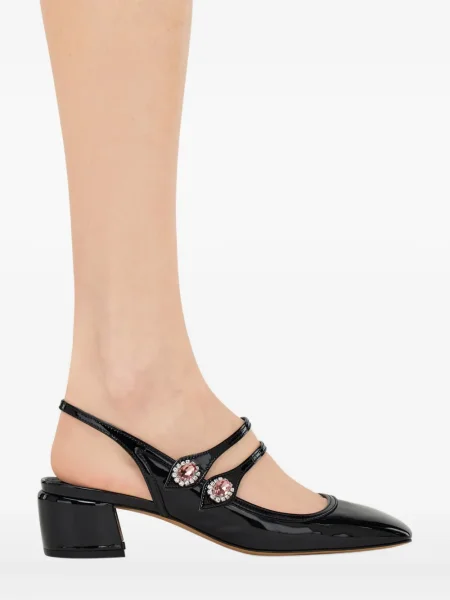 Pantofi cu toc Ferragamo slingback negru