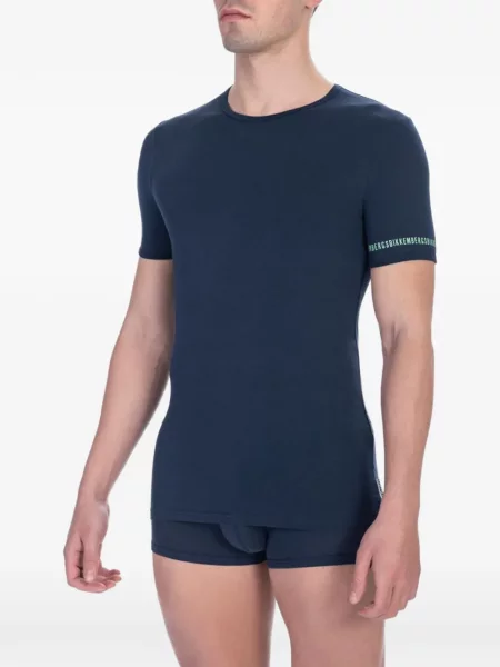 Tricou Bikkembergs cu imagine albastru