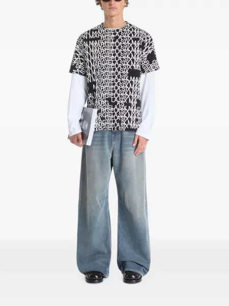 Tricou Mm6 Maison Margiela cu imagine negru