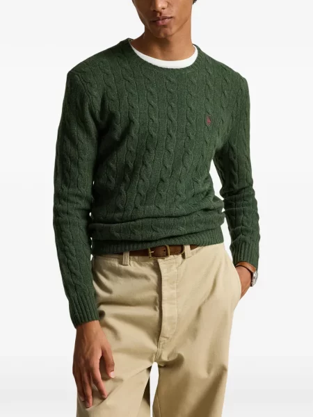 Gulerat șosete Polo Ralph Lauren de lână cu dungi negru