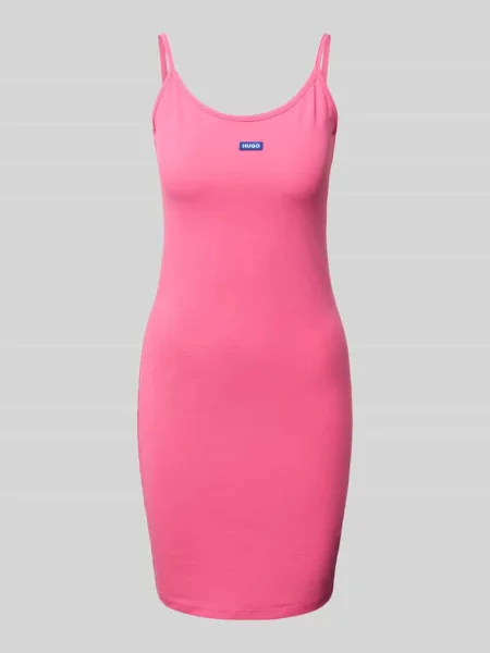 Sukienka mini z naszywką z logo model ‘Narya’ Hugo Blue