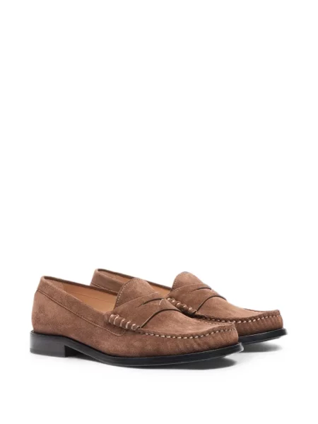 Szarvasbőr loafer Stuart Weitzman barna