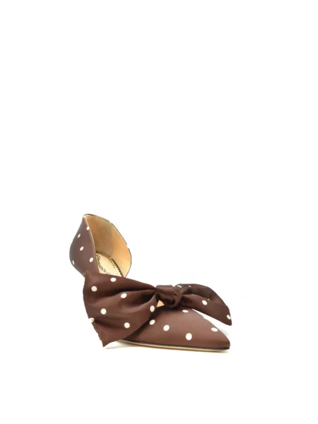 Czółenka Charlotte Olympia biznesowa brązowa