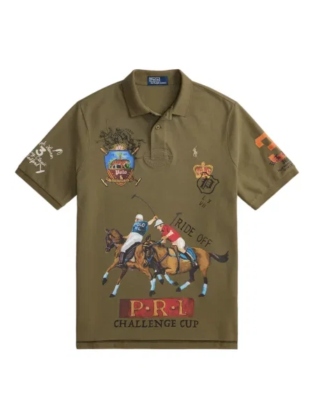 Ριγέ δερμάτινος κάλτσες Polo Ralph Lauren με κορδόνι μαύρο