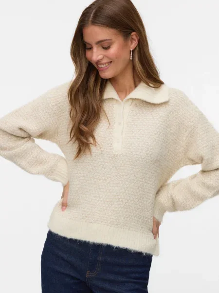 VERO MODA Pulover VMLOVELY' bež