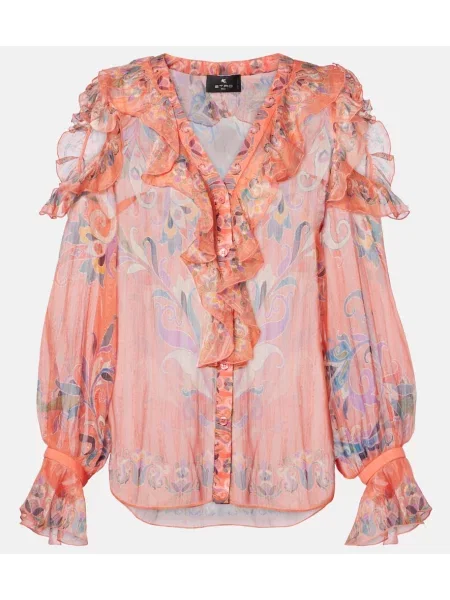 Bluză Etro de mătase cu imagine