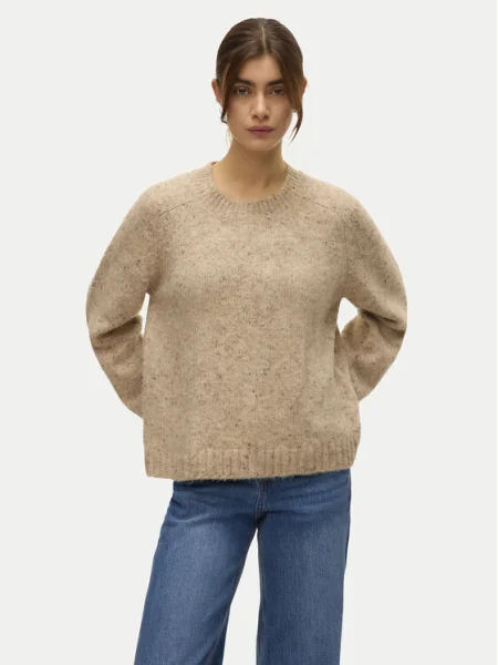 Vero Moda Пуловер Ingrid бежов