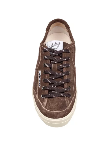 Sneakerși Autry din piele de căprioară maro